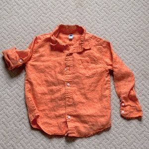 Janie and Jack - size 5 - linen shirt, excellent condition